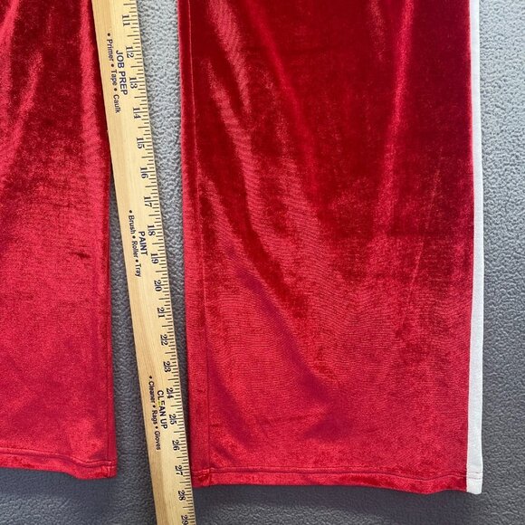 Y2K Velvet Red Size XXL Pants ,Womens Pants,Drawstring,Pockets - Picture 6 of 9